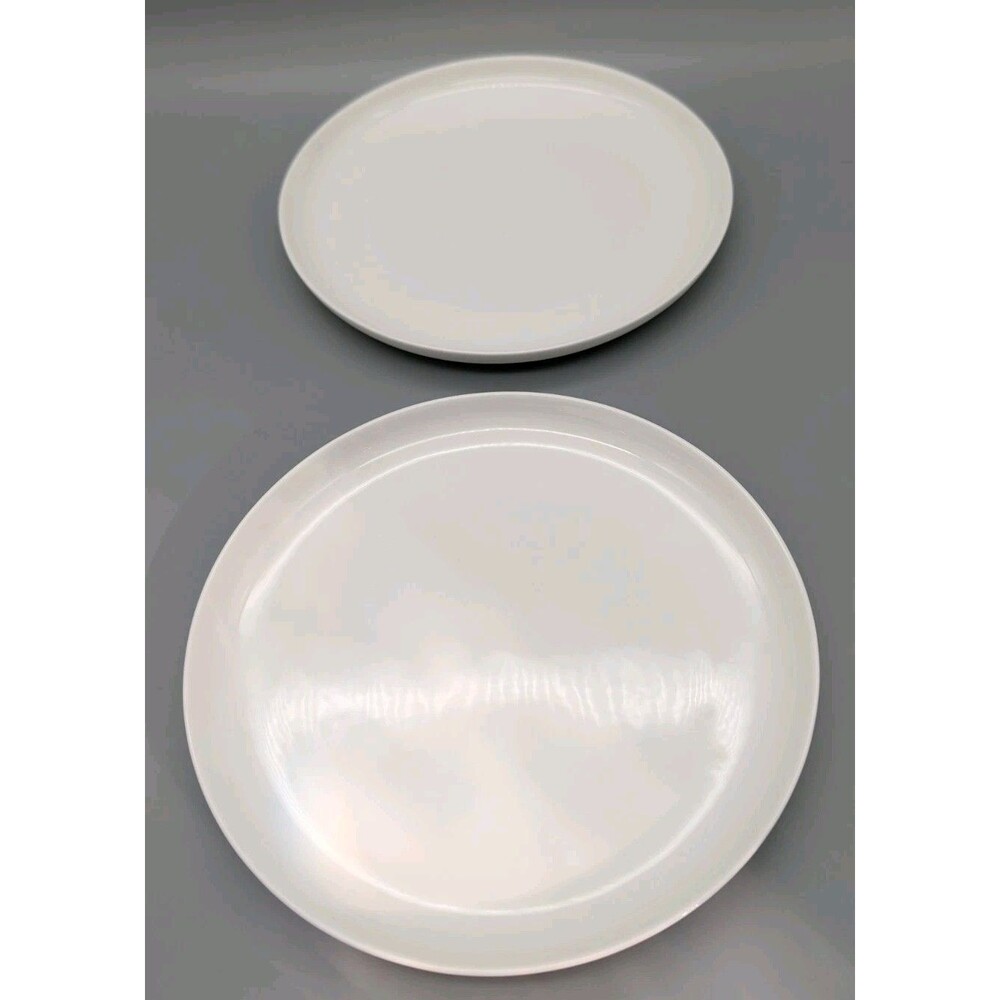 Fortessa Purio Bone China 8.5" Salad Plates White Coupe Set of 2